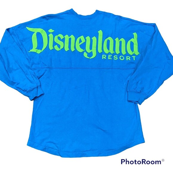 Spirit Jersey Tops - Disney Parks Disneyland Spirit Jersey Neon Adult Blue & Green SMALL